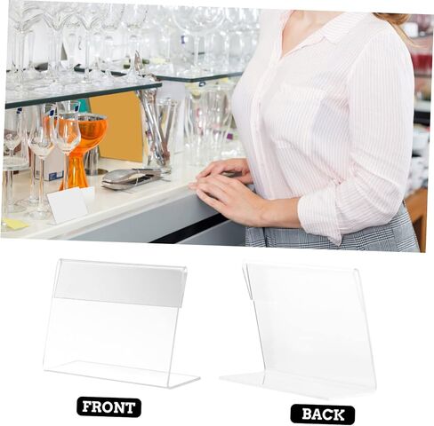 8pcs علامات الاشتراك Acrylic Sign Signals Menuth Menusts Stands for Office Office Price Price Holders Acrylic Tharks for Renus in Saudi Arabia