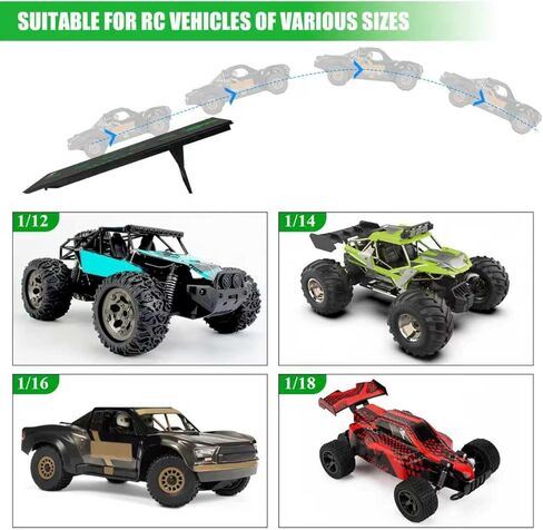 RC Car Ramp Jumping Takeoff Obstacle for 1/12 1/14 1/16 1/18 1/24 Scale Car in Saudi Arabia