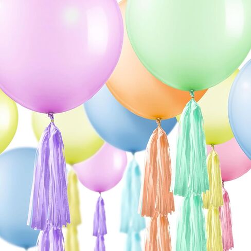 Gejoy 12 Set Balloons Pastel Jumbo 36 بوصة بالون معكرون مع شرابات البالون اللاتكس Giant For Birthday Party Baby Shower Decorations Easter in Saudi Arabia