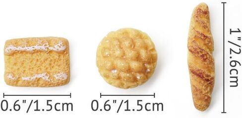 Odoria 1/12 إبريق الحليب المصغر والخبز 6pcs المصغرة دمية الديكور ملحقات دمية البيت الملحق in Saudi Arabia