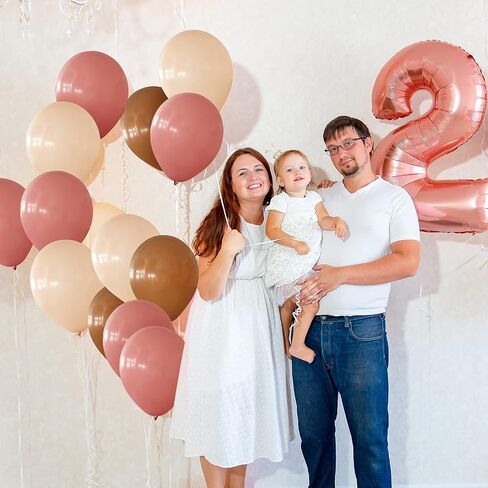 Sumind 70 PCS Retro Blush Pink Balonons 10 inch Dusty Pink Nude Balloons Decor مع 33 قدمًا من الشريط الذهبي للعرائس للاستحمام بالطفل Boho Boho حفل زفاف in Saudi Arabia