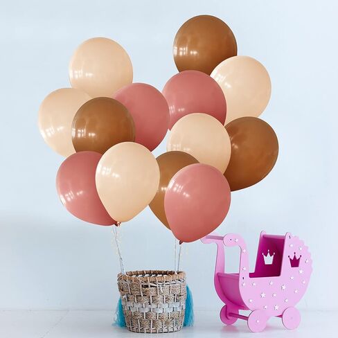Sumind 70 PCS Retro Blush Pink Balonons 10 inch Dusty Pink Nude Balloons Decor مع 33 قدمًا من الشريط الذهبي للعرائس للاستحمام بالطفل Boho Boho حفل زفاف in Saudi Arabia