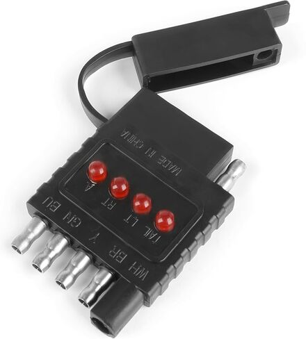 جهاز اختبار أسلاك المقطورة ذو 7 اتجاهات من MAXXHAUL 50155، أسود in Saudi Arabia