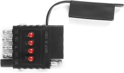 جهاز اختبار أسلاك المقطورة ذو 7 اتجاهات من MAXXHAUL 50155، أسود in Saudi Arabia