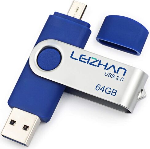 محرك فلاش Leizhan 64 جيجابايت Micro USB 3.0 OTG Memory Stick لهواتف Android والأجهزة الدقيقة وأجهزة الكمبيوتر، محرك أقراص Micro-USB 3.0، أرجواني in Kuwait