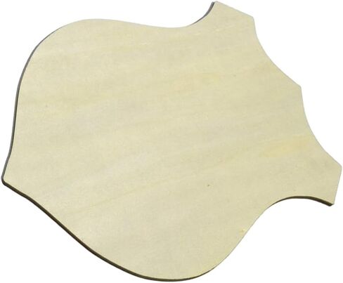 NUOBESTY Unfinished Blank Wooden Shield Plaque Big DIY Plaque Crafts Carving Crafting Painting Wood Boards Ornament 11.99X9.98 in in Saudi Arabia