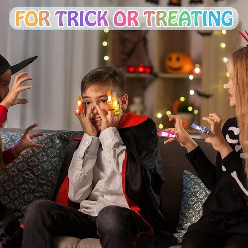48pcs مصابيح الإصبع ، والقطار ، يفضل حفلة عيد ميلاد القط ، الزخارف ، توهج في المصابيح الداكنة للإصبع المظلمة بشكل كبير للأطفال ، وألعاب إضاءة للرجوع إلى جوائز الفصول الدراسية ، خدعة أو علاج in Kuwait