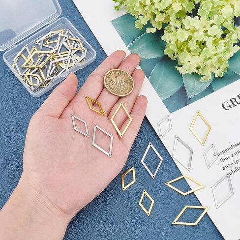 Superfindings 40pcs 2 أحجام رابط Ronbus Charms 2 Colour in Saudi Arabia