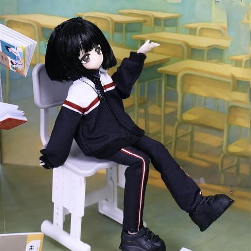 1/12 BJD Dolls Blind Box ، Kawaii MJD BJD Dolls High School Campus Series 1/12 Ball Instonced Doll Action Form in Kuwait