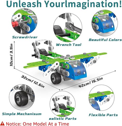 STEM Building Toys for Kids Ages 4-8, 175 Pcs Educational Construction Kit, Building Blocks Set, 18 in 1 Creative Engineering Pull Back Cars, Birthday Gift for Boys & Girls 4 5 6 7 8 9 10 Year Old in Kuwait