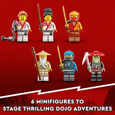 Lego Ninjago Creative Ninja Brick Box 71787 ، Toy Storage ، Bricks to Build Dojo ، Ninja Car ، Motordike ، 6 Minifigures and More ، Toys for Kids 5 Plus in Saudi Arabia
