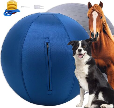 كرة الرعي للكلاب 22 "Jolly Ball for Dogs ، معدات التدريب على الرشاقة ، ورعي كرات الرعي للراعي الأسترالي ، وتحسين كرات الخياطة المقاومة للخياطة ، والمتوسطة الأزرق الداكن in Saudi Arabia