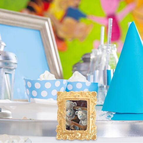 15Pcs Mini Photo Frames Vintage Resin Picture Frame for DIY Dollhouse Accessories, Display Photography Prop, Home Decor - 3 Styles in Kuwait