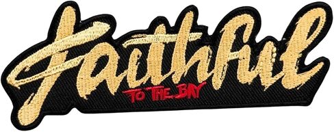 Siam Accs Rugby Fans San Francisco Team Faith For the Bay Patch Embroidery American Football Iron on Sew On على ظهر الظهر جينز دراجة نارية على القبعات المخصصة للأكياس التكتيكية in Saudi Arabia