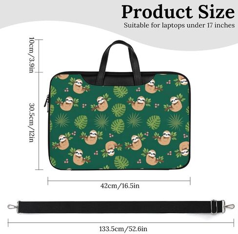 Messenger Shoulder Bag for Unisex with Adjustable Strap, Laptop Case Easy to Clean in Kuwait