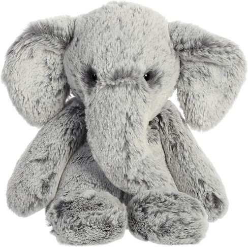 Aurora® Snuggly Sweet & Softer™ Elephant Stuffed Animal - Comforting Companion - Imaginative Play - Gray 9 Inches in Saudi Arabia
