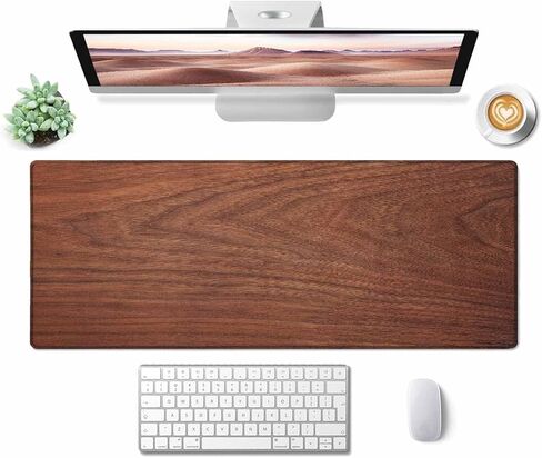 Large Extended Gaming Mouse Pad with Stitched Edges, Non-Slip Rubber Base Mouse Pad for Office, Computer, Keyboard, Laptop and Home Desk Pad 35.4 x 15.7 Inch Floral Pattern in Kuwait
