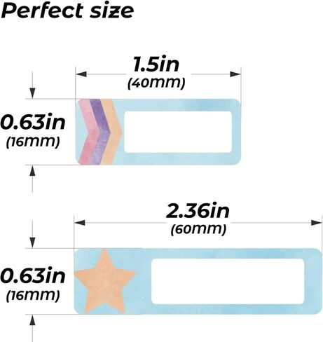 Waterproof Stickers Labels Kit 320PCS Durable, Washable, Sticky Self Adhesive Tags with Marker, Water Bottles, Food Containers, Baby Daycare, Toiletry Items, School Supplies，Label Stickers in Saudi Arabia