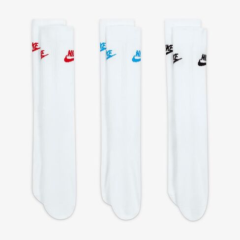 Nike Sportswear Everyday Essential Crew Socks (3 Pairs) Adult DX5, Size L in Saudi Arabia