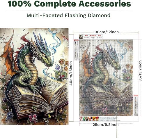 Zendiyo Fairy 5D Diamond Painting Kits للبالغين ، وأطقم فن الماس المصنوعة من الزجاج الماس للبالغين للمبتدئين ، DIY Diy Drill Diamonds Dots Gem Art Paints for Home Wall Decor in Kuwait