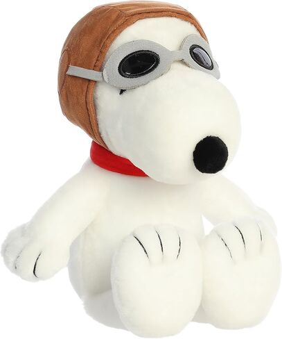 Aurora® Adorable Peanuts® Flying Ace Stuffed Animal - Officially Licensed Toys for All Snoopy Fans - Nostalgic Gift for Adults and Birthday Celebrations - 12 Inches in Saudi Arabia