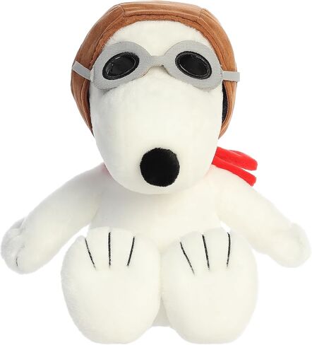 Aurora® Adorable Peanuts® Flying Ace Stuffed Animal - Officially Licensed Toys for All Snoopy Fans - Nostalgic Gift for Adults and Birthday Celebrations - 12 Inches in Saudi Arabia
