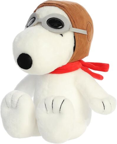 Aurora® Adorable Peanuts® Flying Ace Stuffed Animal - Officially Licensed Toys for All Snoopy Fans - Nostalgic Gift for Adults and Birthday Celebrations - 12 Inches in Saudi Arabia