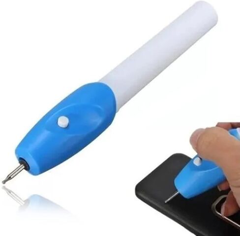 Tyenaza Electric Lettering Pen ، Cordless Handheld Corving DIY النقش التلقائي للجلد البلاستيكي المعدني الزجاجي (19 × 3 × 3 سم) in Saudi Arabia