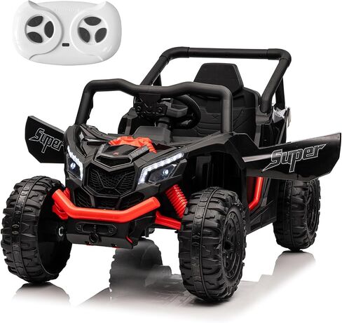 Run Fast 24v Ride on Car with Parent Remote Control,Electric Ride on Toys Car for Kids 3-5,Off-Road UTV,4WD 25W Motors 3.4MPH Max Speed w/Safety Belt,Horn,Music and LED Lights(Pink, 24V) in Saudi Arabia
