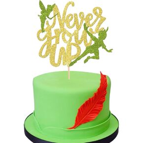 1 PCS Fairy Party Happy Birthday Cake Topper - Glitter Butterfly Floral Fairies Cake Pick for Theme Baby Shower, Kids Girls Garden Party Decorations Supplies - Purple in Kuwait