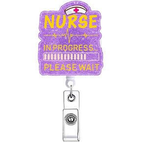 حبوب منع الحمل لدفع حبوب منع الحمل شارة بكرة قابلة للسحب مضحك صيدلية التكنولوجيا Med Tech حامل الشارة التمريض الأرجواني RN in Kuwait