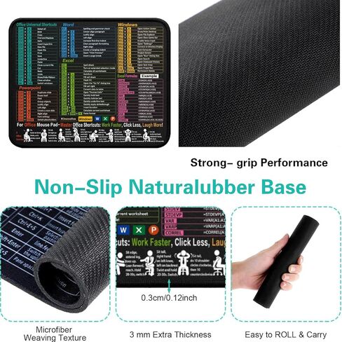 Mouse Pad, Comfortable & Waterproof Desk Mat | Non-Slip Stitched Edges, Spill-Proof | Gaming/Office in Saudi Arabia