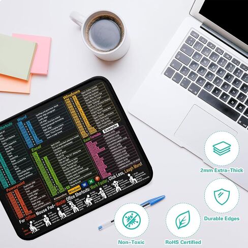 Mouse Pad, Comfortable & Waterproof Desk Mat | Non-Slip Stitched Edges, Spill-Proof | Gaming/Office in Saudi Arabia