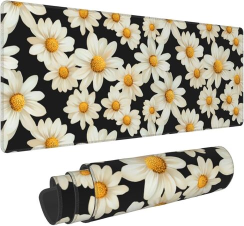 Pirate Ship Gaming Mouse Pad, Large Non-Slip Rubber Base Mousepad XL 31.5x11.8in, Keyboard Mouse Mat, Desk Pad with Stitched Edges for Gamer Home&Office in Kuwait