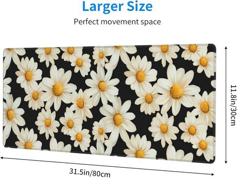 Pirate Ship Gaming Mouse Pad, Large Non-Slip Rubber Base Mousepad XL 31.5x11.8in, Keyboard Mouse Mat, Desk Pad with Stitched Edges for Gamer Home&Office in Kuwait