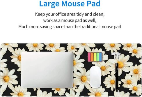 Pirate Ship Gaming Mouse Pad, Large Non-Slip Rubber Base Mousepad XL 31.5x11.8in, Keyboard Mouse Mat, Desk Pad with Stitched Edges for Gamer Home&Office in Kuwait