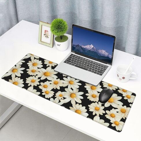 Pirate Ship Gaming Mouse Pad, Large Non-Slip Rubber Base Mousepad XL 31.5x11.8in, Keyboard Mouse Mat, Desk Pad with Stitched Edges for Gamer Home&Office in Kuwait