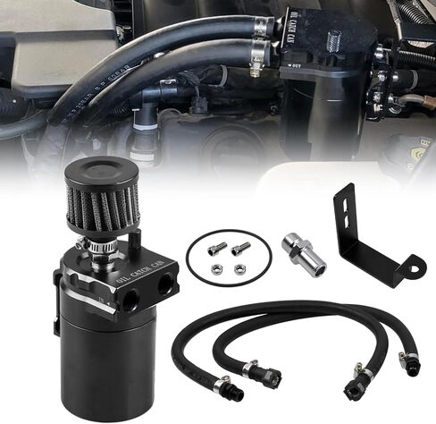 RYANSTAR RACING Oil Catch Can Compatible with Chevy Silverado 1500 GMC Sierra 1500 2014-2018 Chevy Tahoe Suburban GMC Yukon 2015-2020 in Saudi Arabia