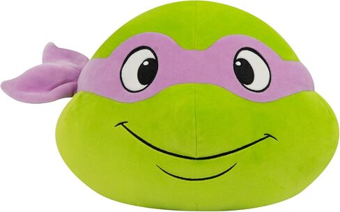 Tomy Club Mocchi Mocchi- Teenage Mutant Ninja Turtles Plush - Donatello Head Plushie - Squishy Tmnt Toys - Plush Termible Tmnt Figures - ألعاب أفخم ناعمة وديكور غرفة TMNT - 15 بوصة in Kuwait