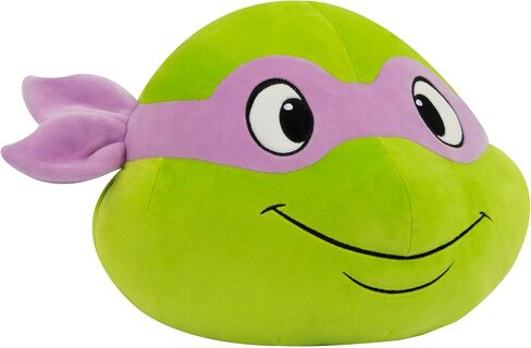 Tomy Club Mocchi Mocchi- Teenage Mutant Ninja Turtles Plush - Donatello Head Plushie - Squishy Tmnt Toys - Plush Termible Tmnt Figures - ألعاب أفخم ناعمة وديكور غرفة TMNT - 15 بوصة in Kuwait