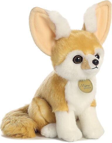 Aurora® Realistic Miyoni® Fennec Fox Stuffed Animal - Lifelike Detail - Cherished Companionship - Brown 9 Inches in Saudi Arabia