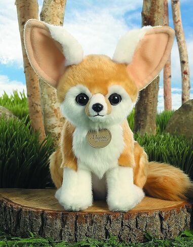 Aurora® Realistic Miyoni® Fennec Fox Stuffed Animal - Lifelike Detail - Cherished Companionship - Brown 9 Inches in Saudi Arabia