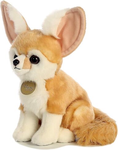 Aurora® Realistic Miyoni® Fennec Fox Stuffed Animal - Lifelike Detail - Cherished Companionship - Brown 9 Inches in Saudi Arabia