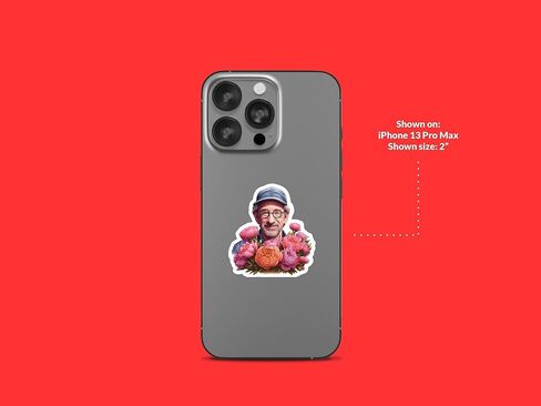 Steven Spielberg Sticker, 10" in Saudi Arabia