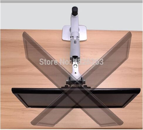 Aluminum full-motion free-lifting extra-long arm 10-38-inch LED LCD monitor stand monitor mounting bracket V63C/XSJ8013C(V63C-Silver) in Saudi Arabia