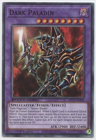 Dark Paladin - SBC1 -EAN20 - Common - 1st Edition in Saudi Arabia