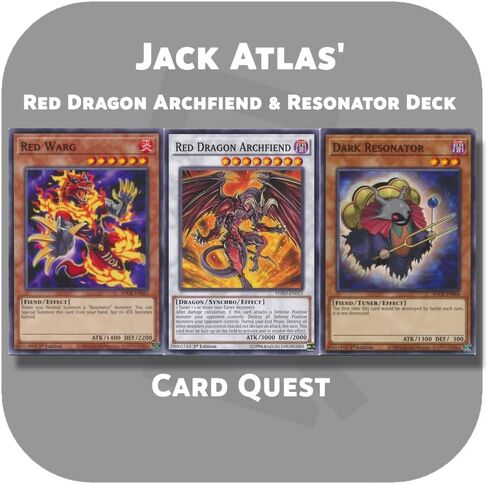 Generic Complete Custom Deck for Yu-Gi-Oh! 5D's - Jack Atlas' Red Dragon Archfiend & Resonator Synchro Deck in Saudi Arabia