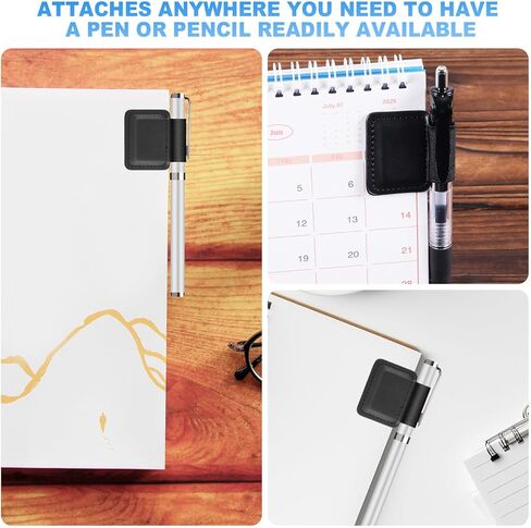 حامل حلقة القلم Boxob 5pcs ، حامل القلم الجلدي اللصق الذاتي مرنة قلم رصاص مرن مرفق بحالة دفاتر المجلات لقلم الرصاص Apple (USB-C / 1st / 2nd Generation) وأقلام القلم in Kuwait