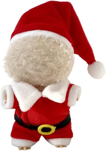 Christmas 17cm Doll Clothes Set(No Doll), Hat & Overalls Set for 17cm Labubu Suit, Cute Cloth for Dress up Unique Style Dolls Outfit Stylish Clothes for Labubu (Santa Claus) in Kuwait