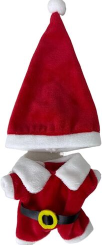 Christmas 17cm Doll Clothes Set(No Doll), Hat & Overalls Set for 17cm Labubu Suit, Cute Cloth for Dress up Unique Style Dolls Outfit Stylish Clothes for Labubu (Santa Claus) in Kuwait